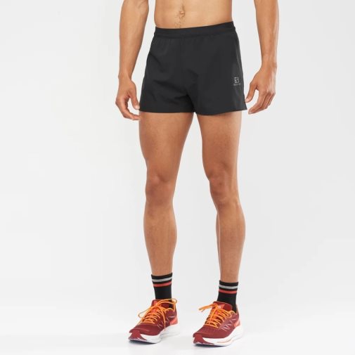 Black Salomon Cross 3'' Men's Shorts | PH 85912X